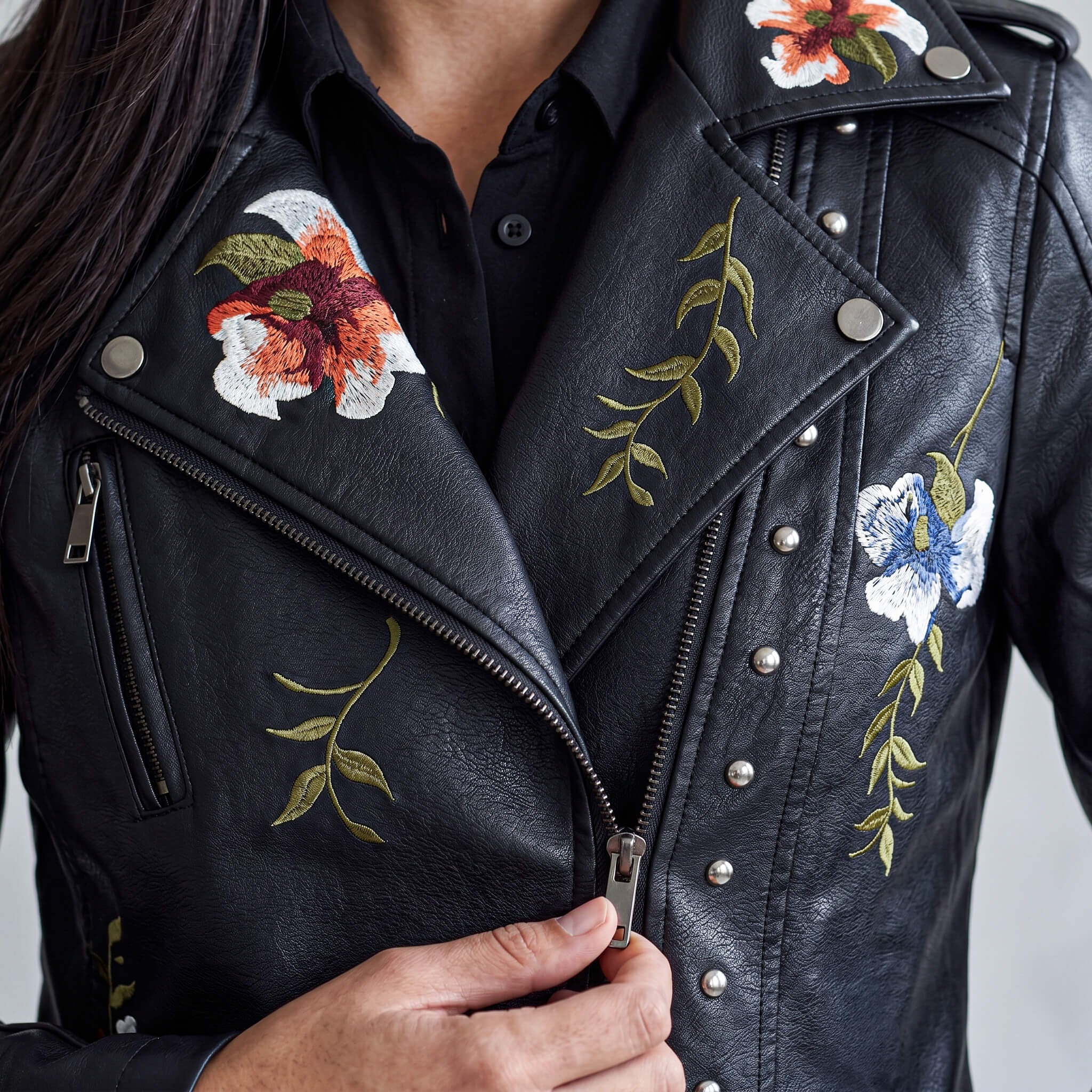 Caprice Embroidered Floral Jacket