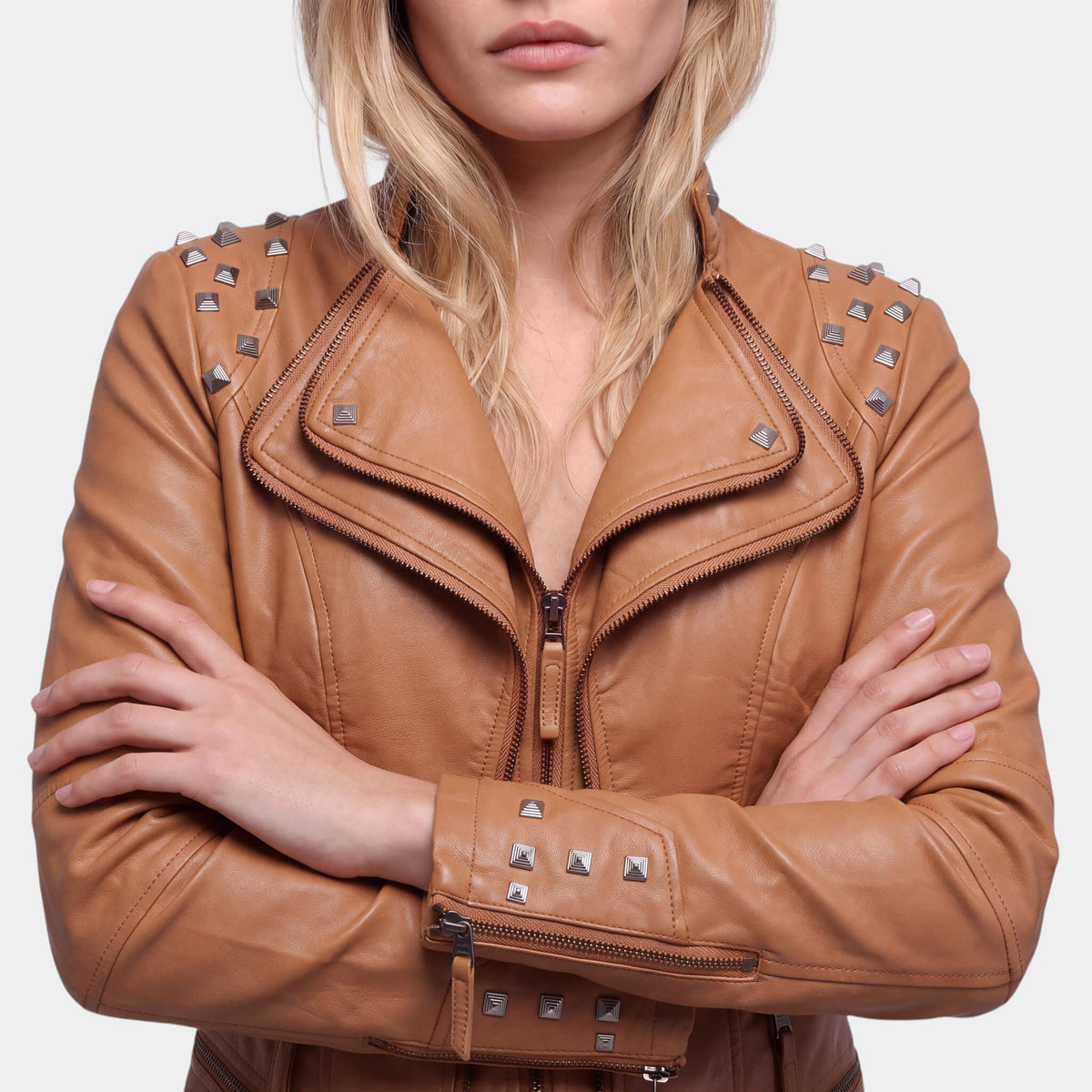 Olympia Studded Flare Jacket