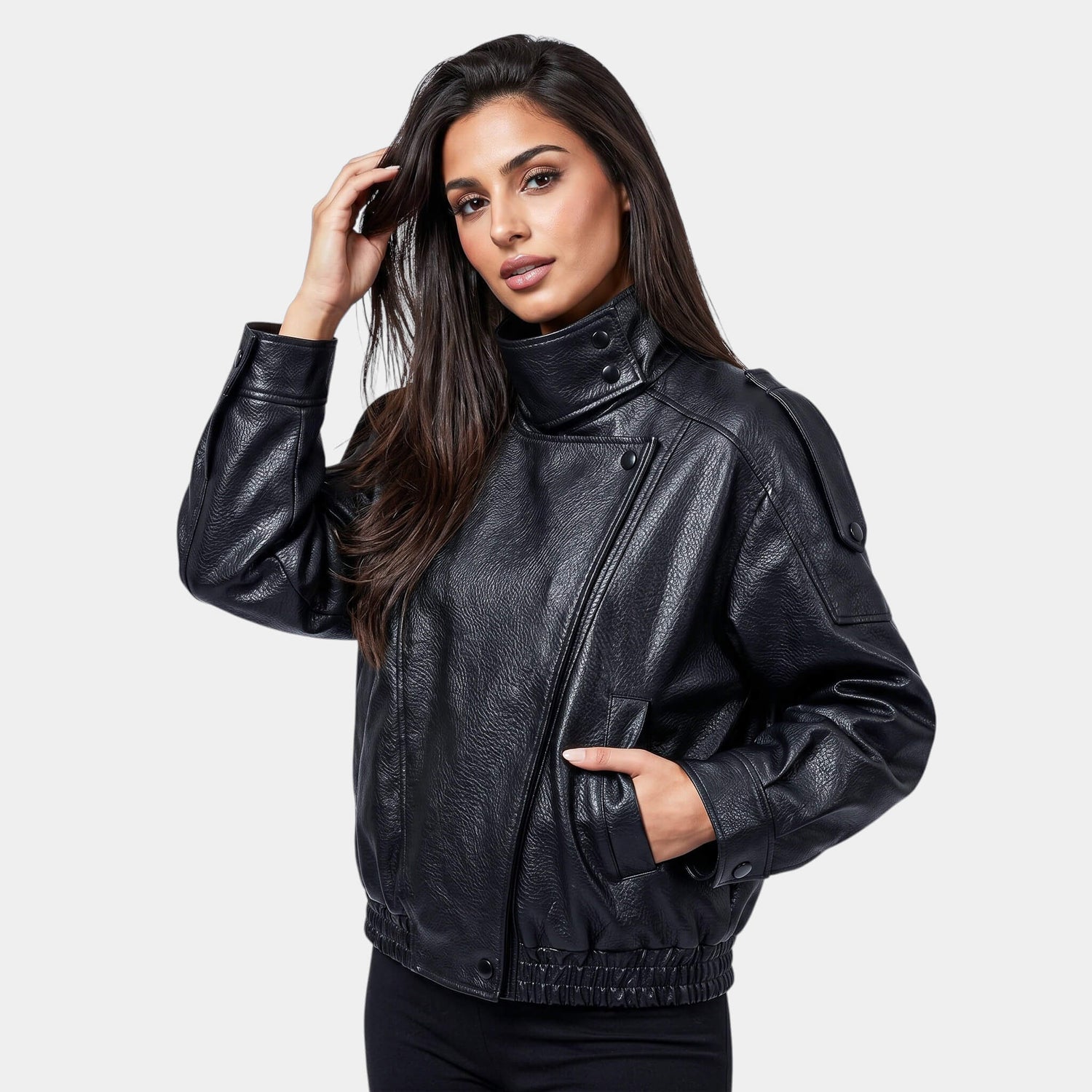 Aria Oversized Funnel Jacket