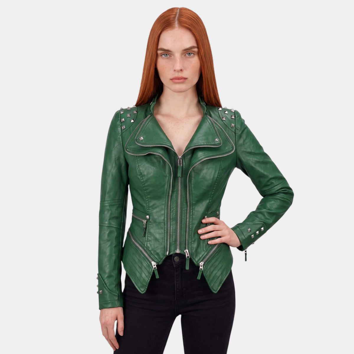 Olympia Studded Flare Jacket