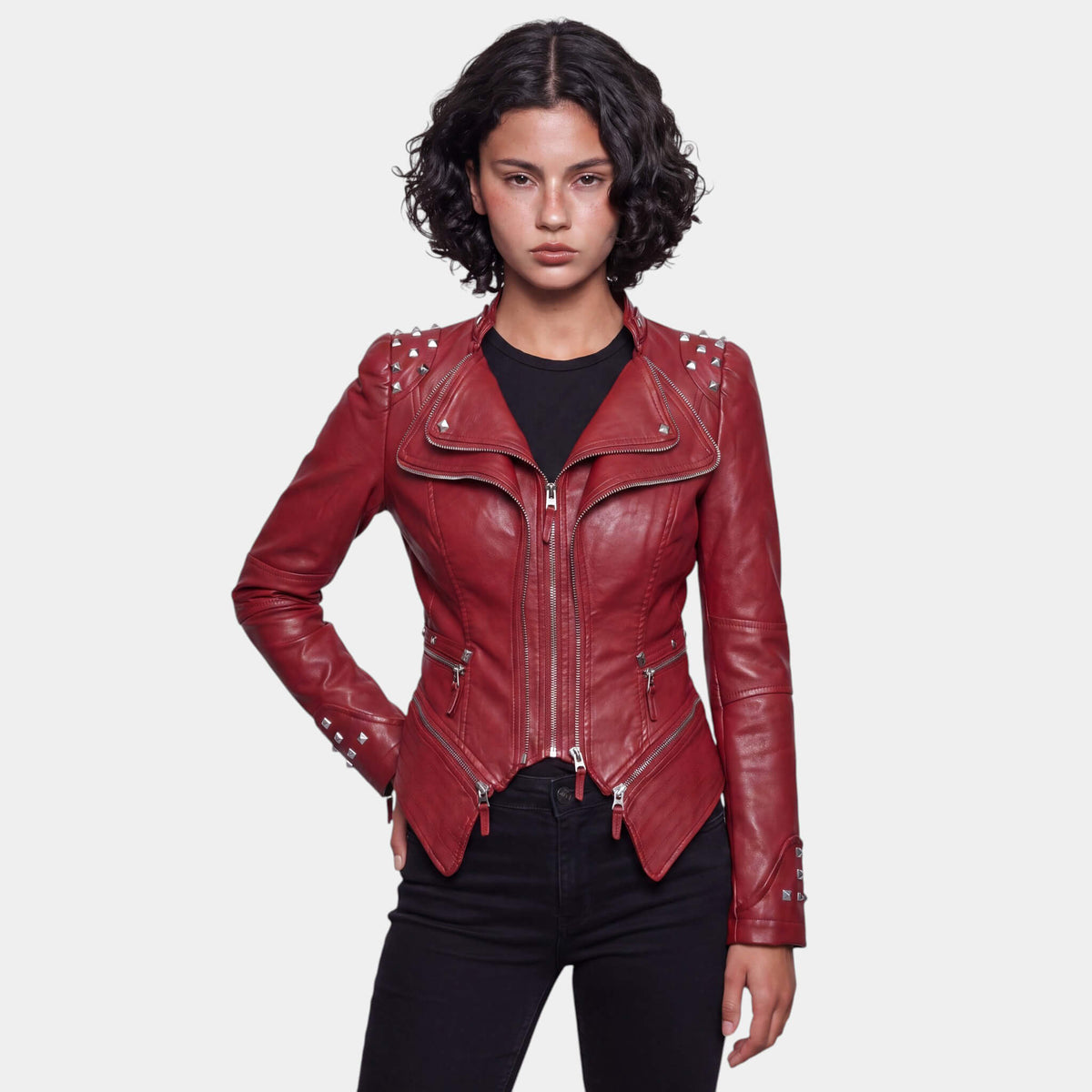 Olympia Studded Flare Jacket