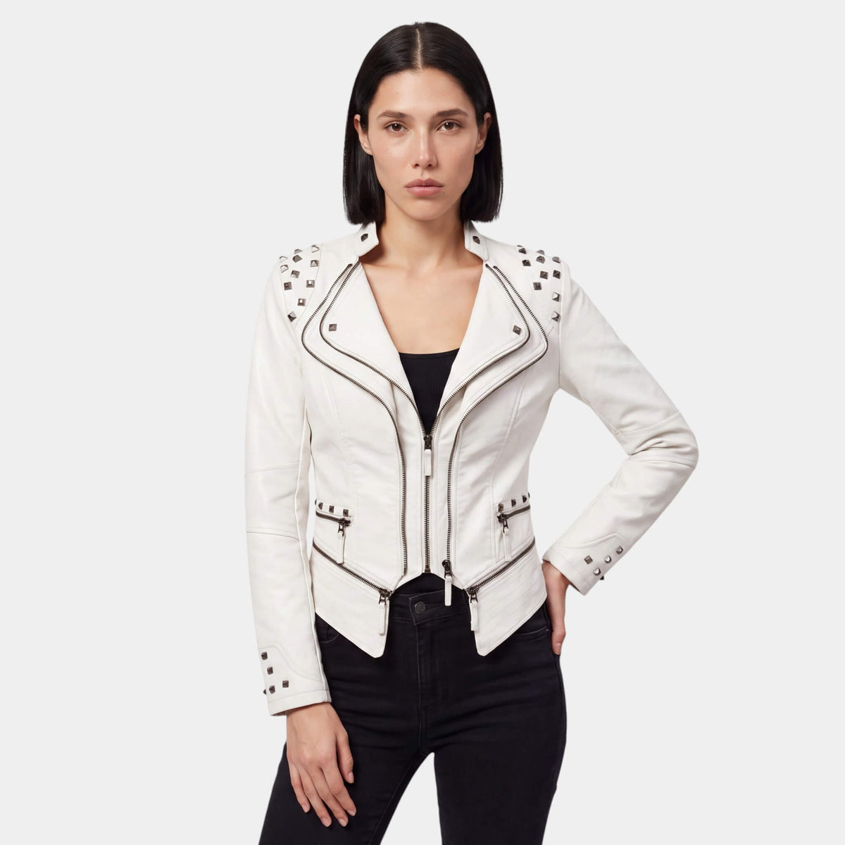 Olympia Studded Flare Jacket