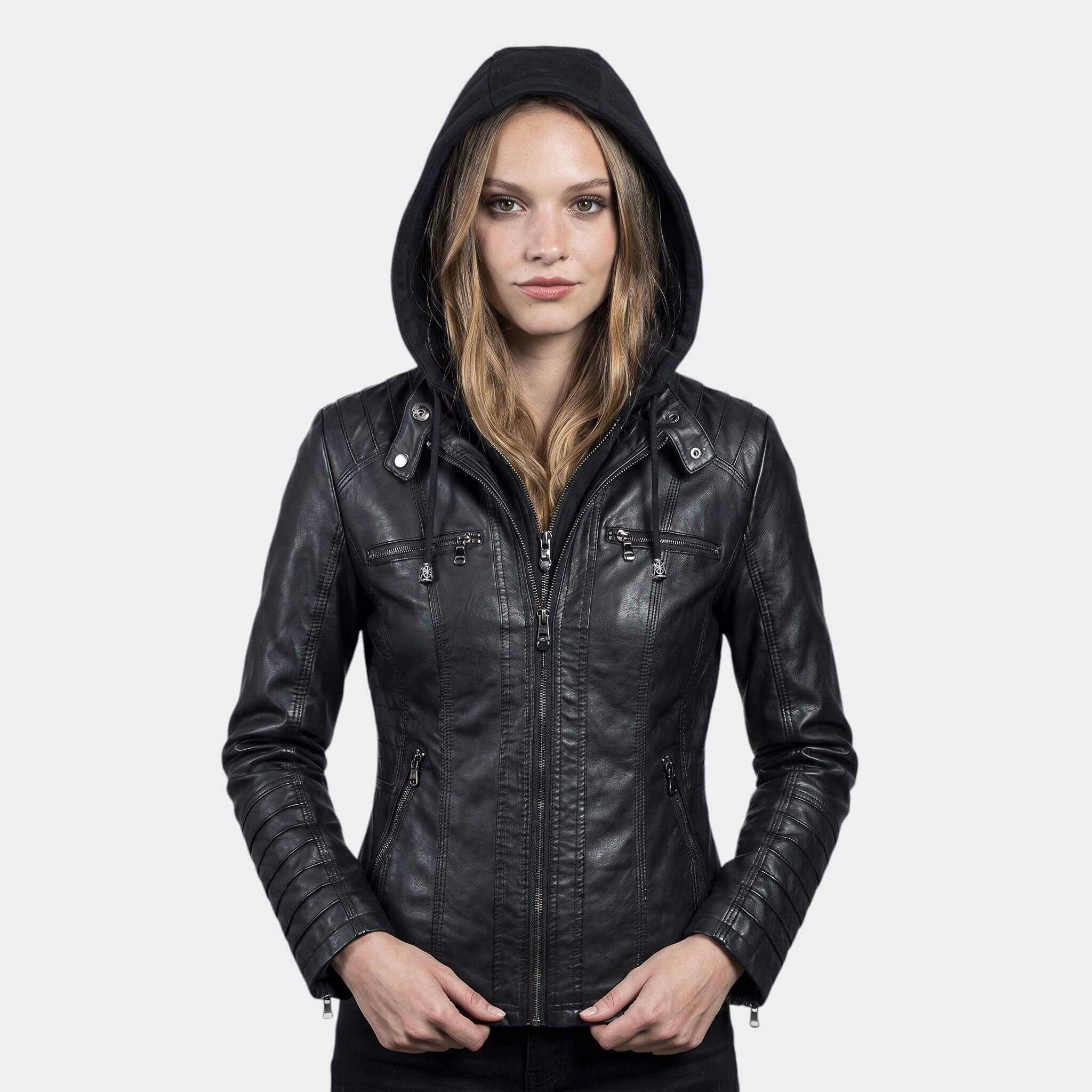 Siena Hooded Layered Jacket